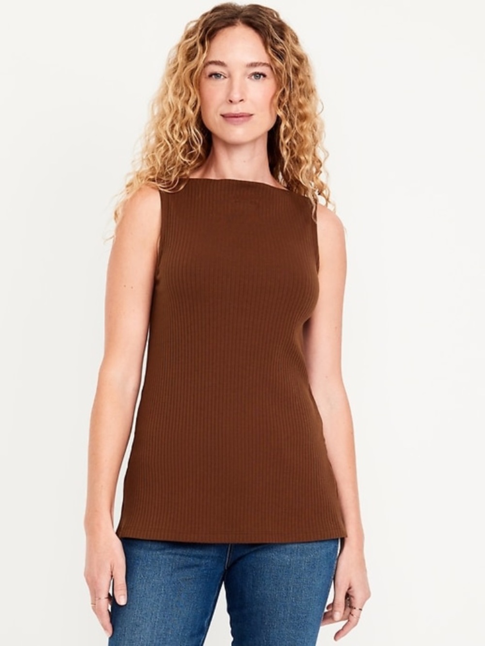 Old Navy Slit-Neck Ribbed Top